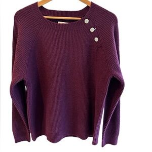 KNOX ROSE BURGUNDY COLOR SWEATER